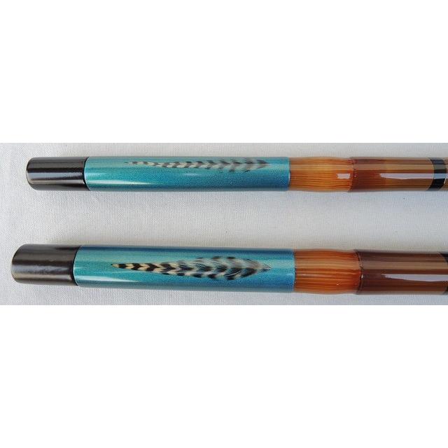 特注 凱かちどき別作段巻2本物玉の柄 羽根青口巻 : 大塚釣具