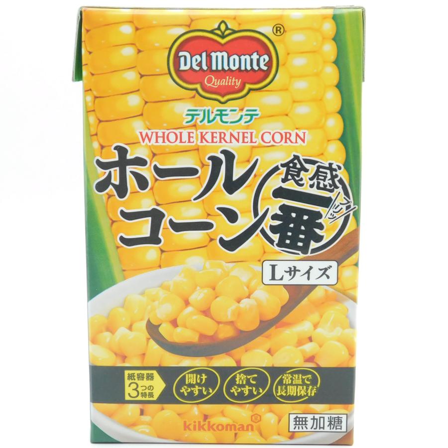 送料無料　コーン　デルモンテ　ホールコーン　食感一番Lサイズ(無加糖)(タイ産)　495g｜ootuki｜02