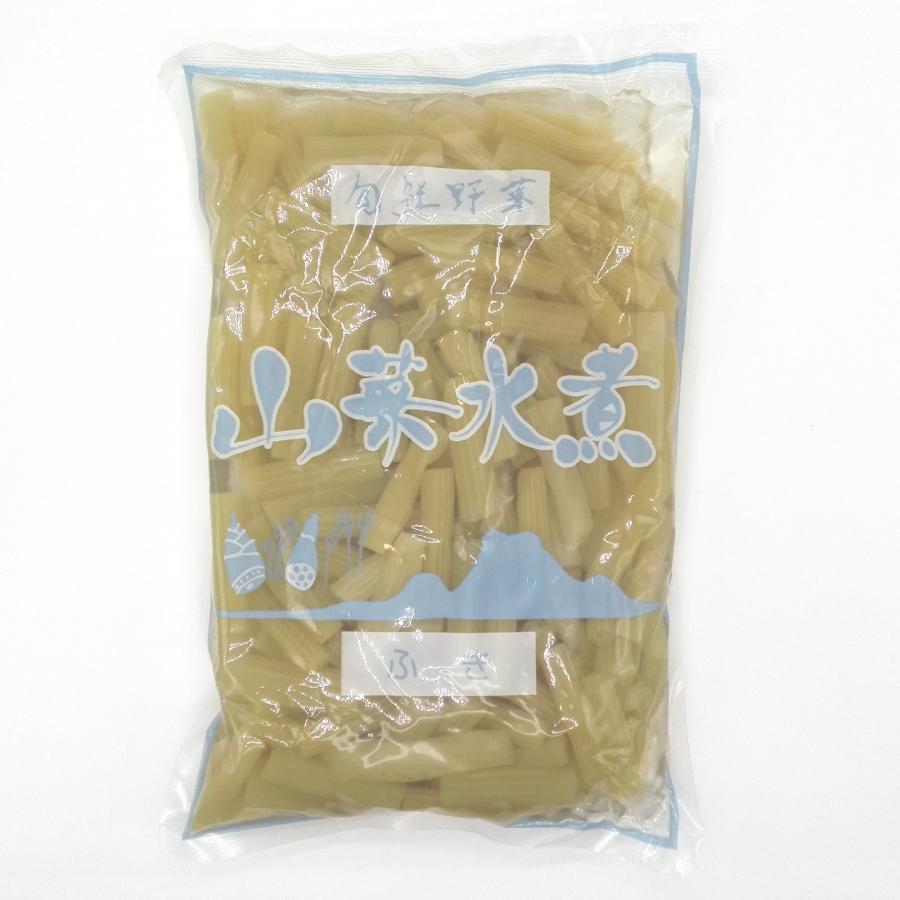 7月終了予定】長山フーズファクトリー 山菜水煮 ふきS5cm (無着色) 1kg