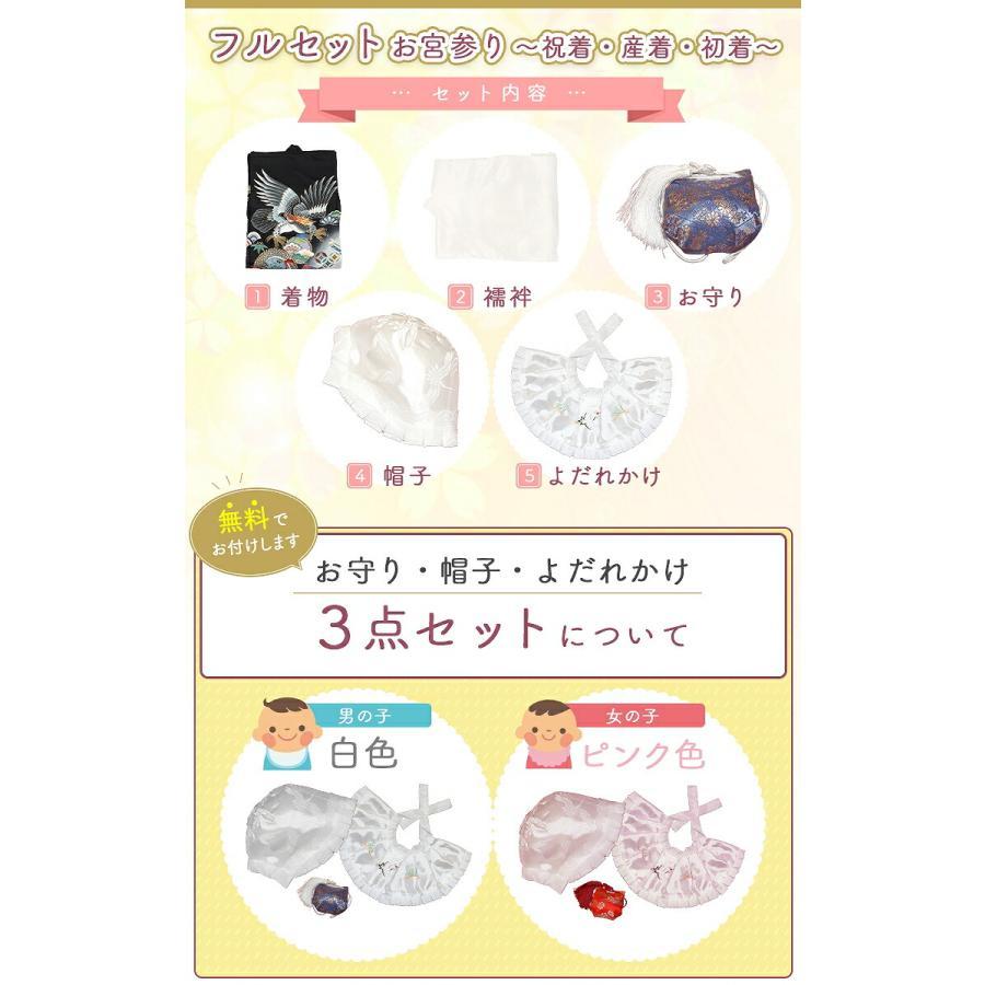 お宮参り レンタル 男の子 産着 レンタル 男 お宮参り 着物の掛け方 男 初着 祝着 レンタル 男の子お宮参り着物レンタル 紺笹松兜｜oouchiya｜09