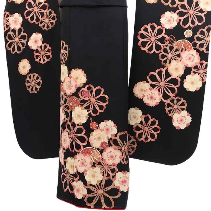 振袖レンタル 成人式 結婚式 安い 成人式 振袖 レンタル 成人式 M 結納 正絹 安い 衣装 フルセット レンタル 成人式 M 黒桜飾り花鞠 レンタル大内屋