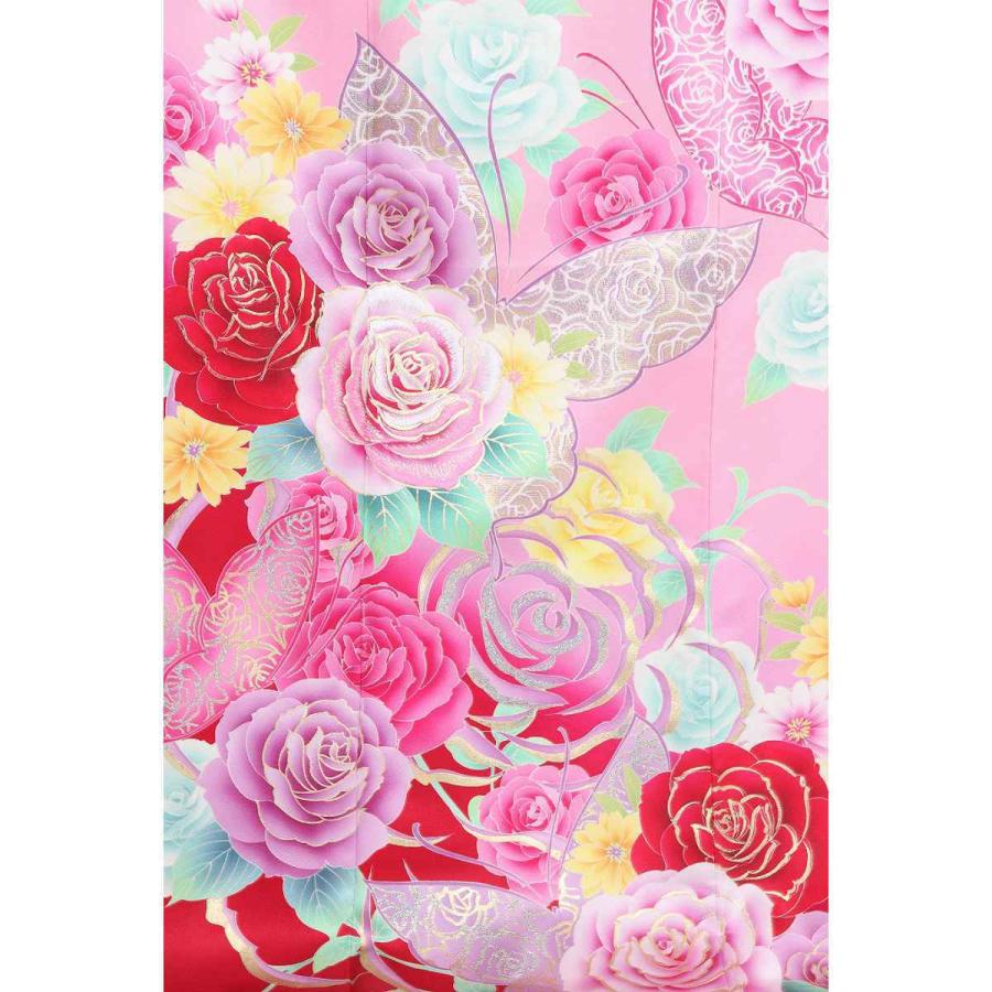 スーパーセール 豪華 薔薇と蝶 袋帯 正絹 振袖 振袖 Nicholaskralev Com