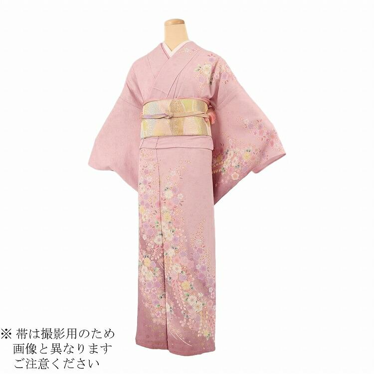 【値下げ】 単衣 訪問着 レンタル 夏 安い 高級 おしゃれ 正絹 お宮参り 母親 ママ 着物 七五三 親 服装 40代 50代 単衣訪問着 Lサイズ 藤色ぼかし辻が花 【L2307110734】(13200円)