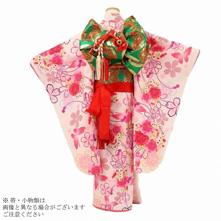 753 七五三 着物 7歳 レンタル フルセット レトロ 小物 帯 七五三 着物