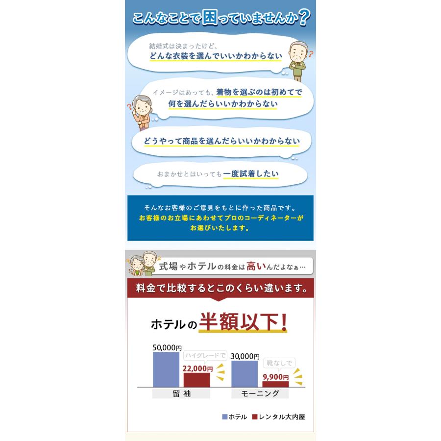 両親 モーニング 結婚式 父親 試着あり モーニングレンタル モーニングコート 黒留袖レンタル 留袖レンタル 50代 60代 40代 レギュラープラン 安い 高級 Www Aecid Bo