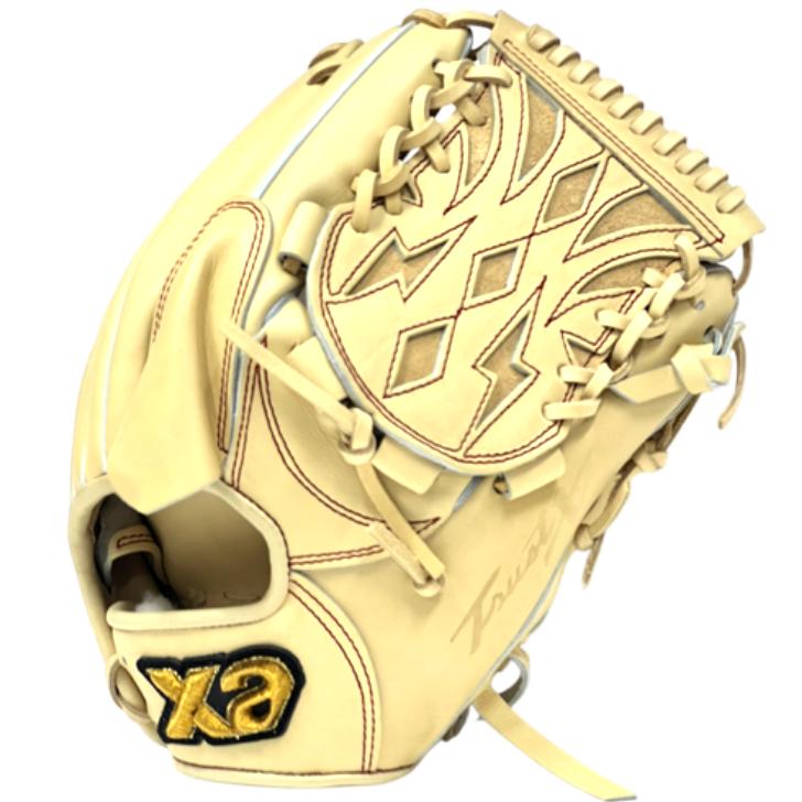 xanax X9 硬式野球グローブ イエロー 収納袋付き 投手用　ピッチャー xanax X9 硬式野球グローブ イエロー 収納袋付き 投手用ピッチャー