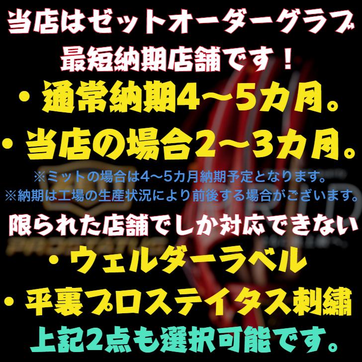 【型付け無料！】ゼット ZETT 軟式オーダーグローブ ミット プロステイタス オーダーシュミレーション オーダーグラブ 軟式グローブ グラブ 最短納期店舗｜ooue-store｜02