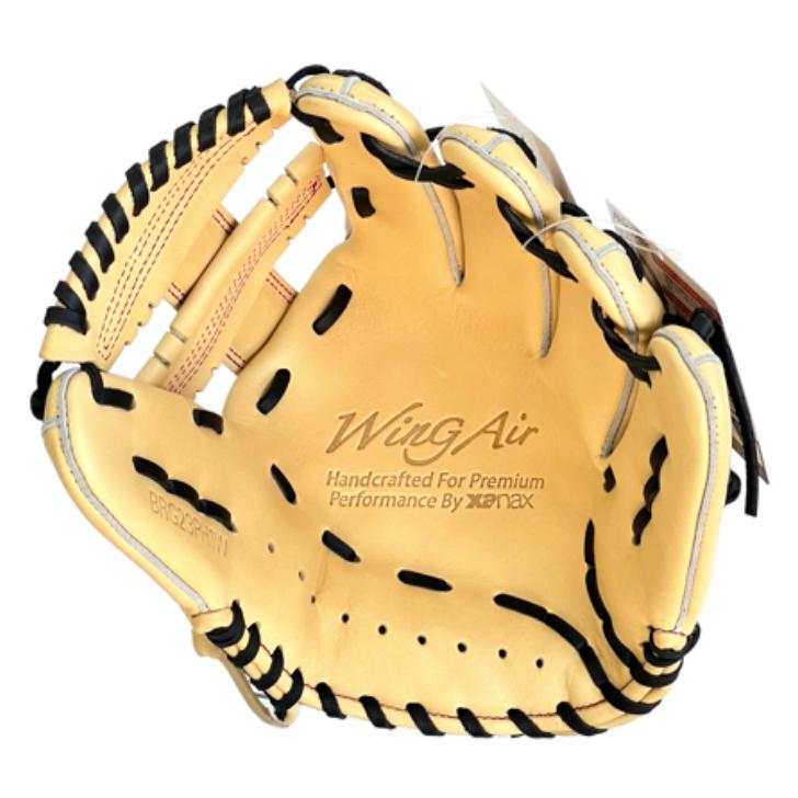 ザナックス 軟式グローブ オールラウンド用 BRG23PH1W XANAX ウィングエアーシリーズ 中学野球 部活 グラブ 右投げ用 キャメル 2023年モデル あすつく | ザナックス | 03