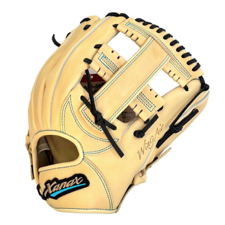 ザナックス 軟式グローブ オールラウンド用 BRG23PH1W XANAX ウィングエアーシリーズ 中学野球 部活 グラブ 右投げ用 キャメル 2023年モデル あすつく | ザナックス | 01
