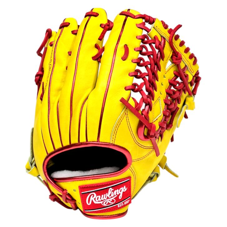 ローリングス　HOH　軟式用　外野手用　イエロー　GR6FHECY795　右投用 Rawlings（ローリングス） 軟式グローブ 外野手用 右投げ用