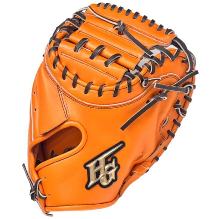 HI-GOLD 軟式キャッチャーミット オレンジ 己極 ハイゴールド 軟式 キャッチャーミット 捕手用 OKG-310M HI