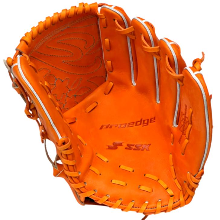 【専用】SSK プロエッジ 右投げ 硬式グローブ オレンジ SSK (エスエスケイ) 硬式グローブ オレンジ プロエッジ 外野用 左投げ