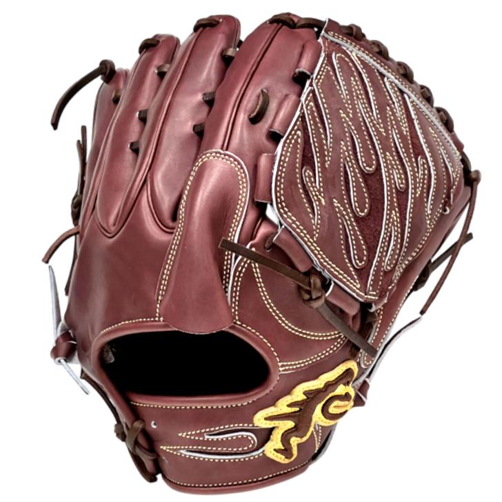 RYU 硬式グローブ 投手ピッチャー用 右投げ用 Wブラウン 限定ラベル