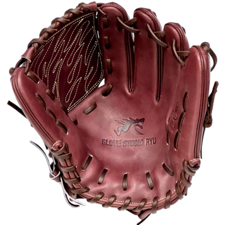 RYU 硬式グローブ 投手ピッチャー用 右投げ用 Wブラウン 限定ラベル