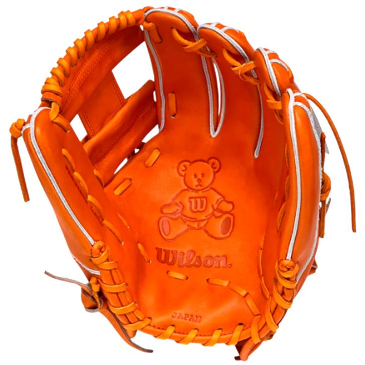 新品内野手Wilson 硬式グローブ オレンジ k.y.y Wilson 硬式グローブ オレンジ内野用 k.y.y Wilson 硬式