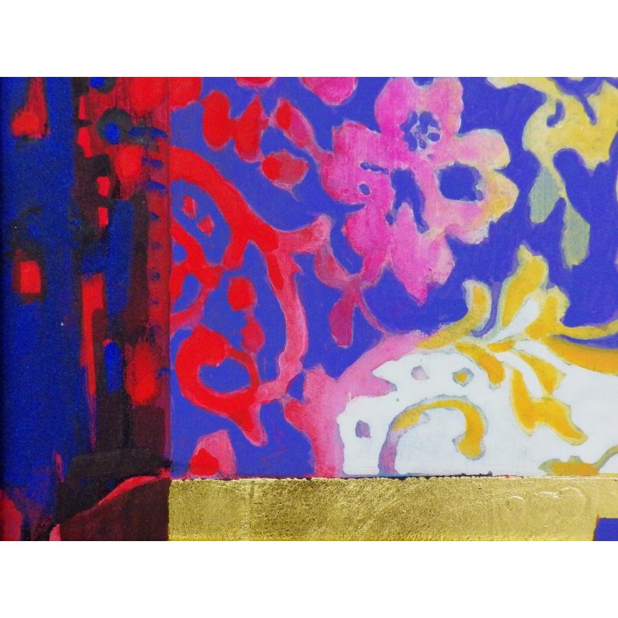 角井満夫 「実の有る風景」 F4号 日本画