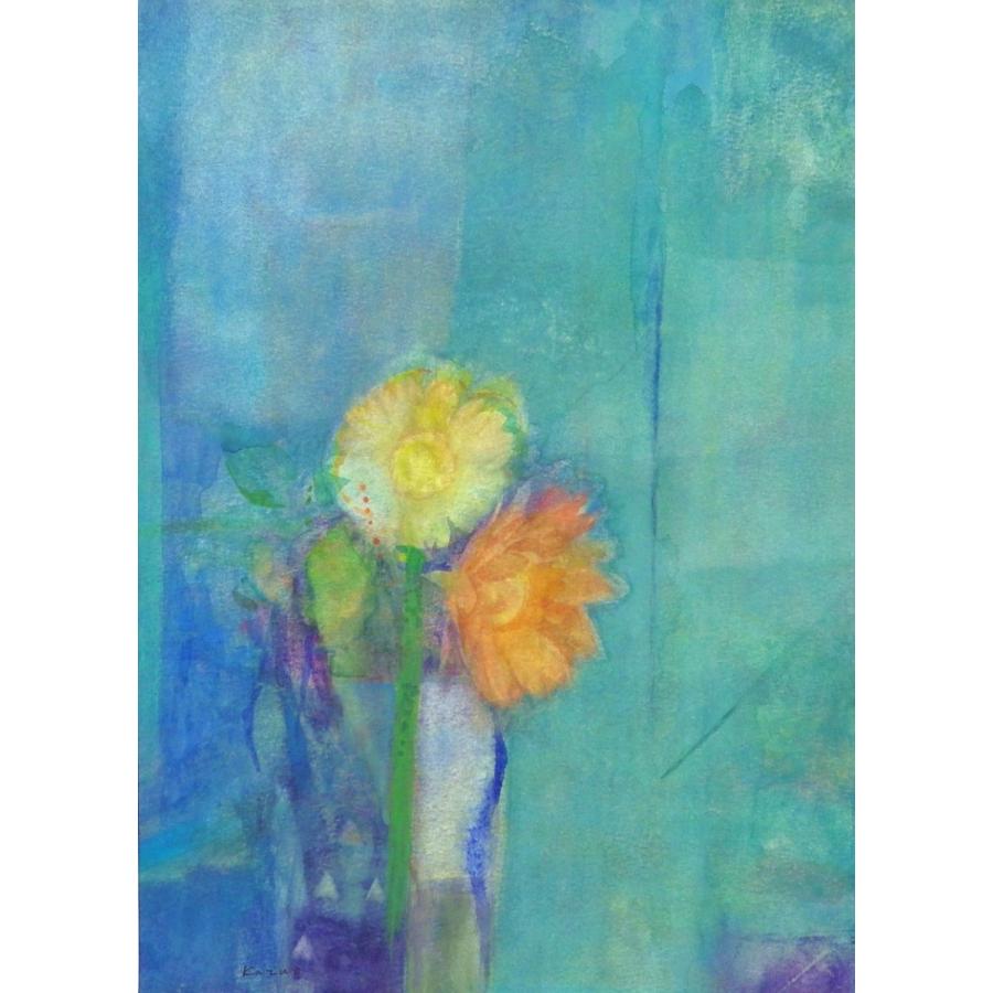 滝田一雄 「花のコンボジション」 水彩 4号大 : 大和田画廊 - 通販