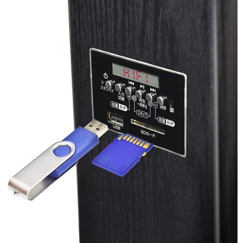 クマザキエイム アンプ内蔵タワースピーカー VABEL（ヴァベル） TS-120BW 最大120W出力 アンプ内蔵タワースピーカー VABEL ヴァベル TS 120BW 最大120W出力