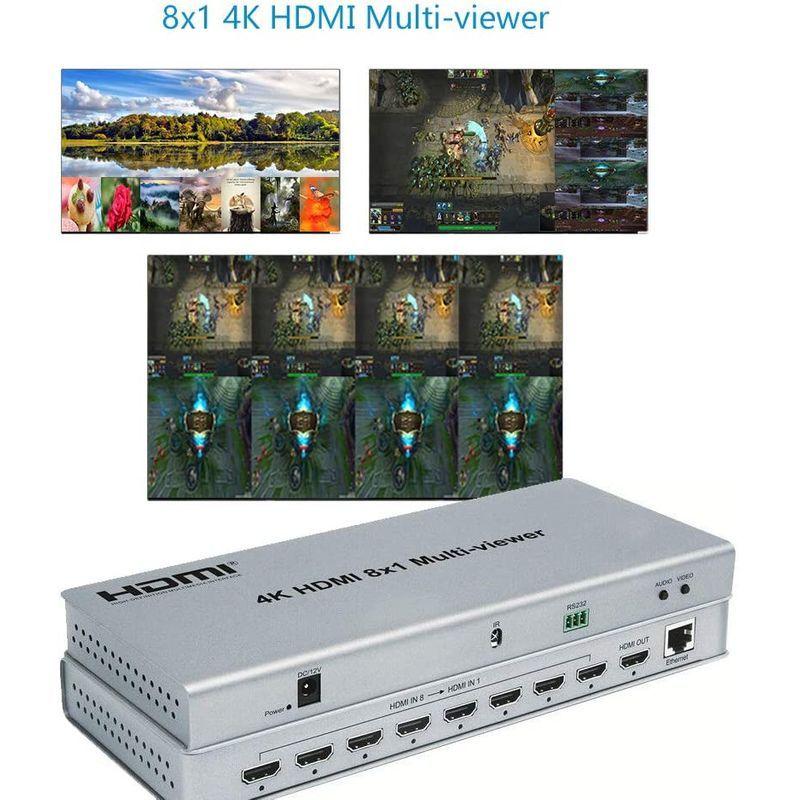 XOLORspace QV801 4K HDMI 8x1マルチビューア8 HDMI入力1 HDMI出力HDMI Quad viewer HD QV801 4K HDMI 8x1マルチビューア8 HDMI入力1 HDMI出力HDMI Quad viewer HD