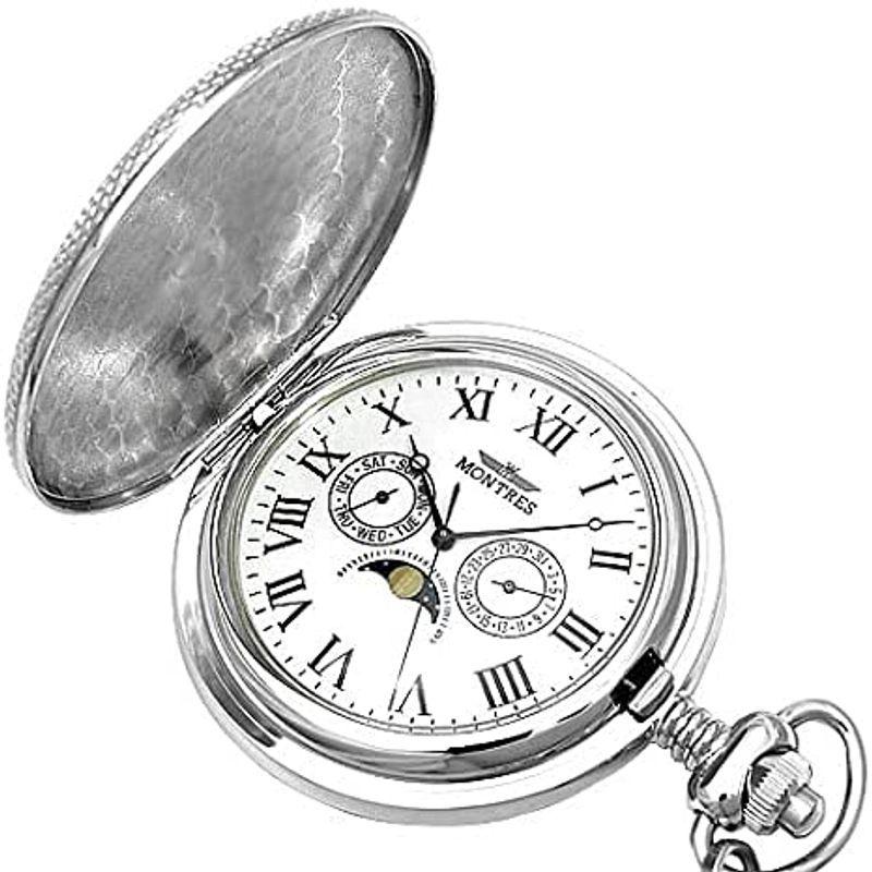 Montres モントレス ムーンフェイス 933wr 懐中時計 ホワイトローマ 税込 並行輸入品 21秋冬新作