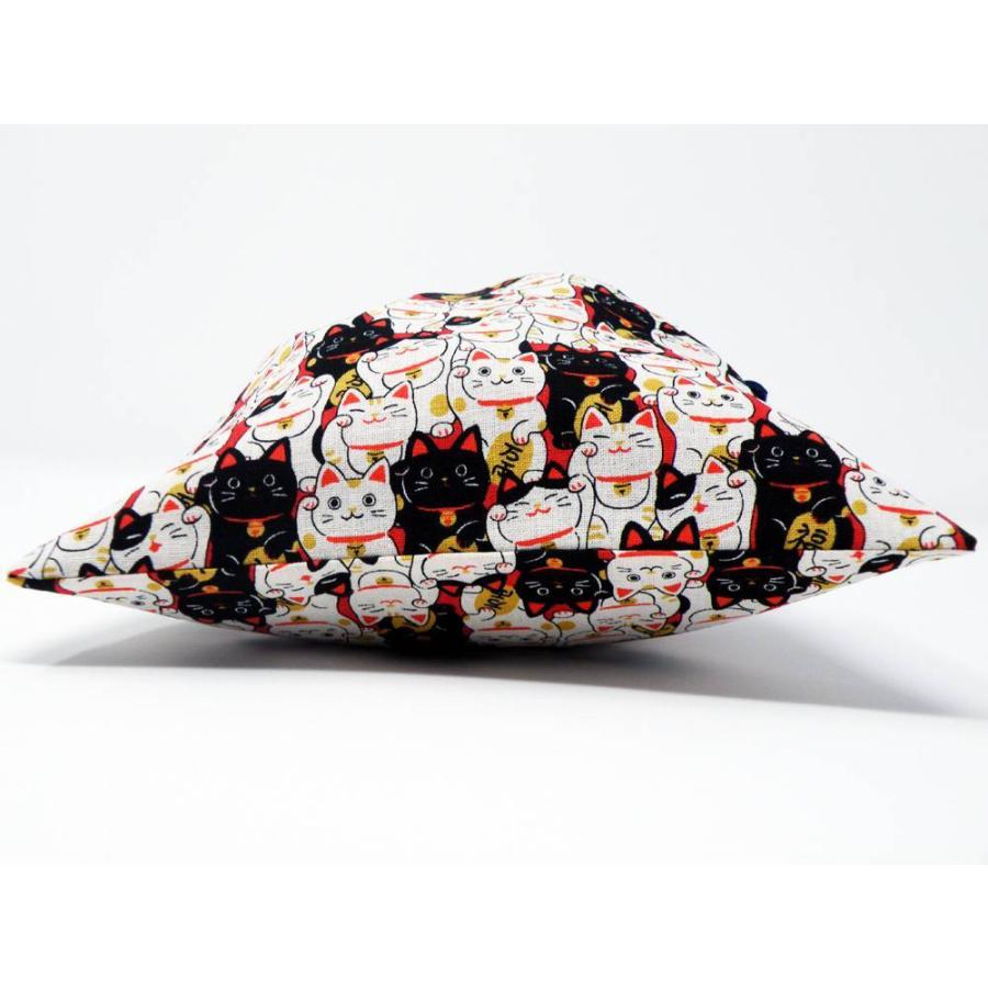 ねこだらけ にゃんこもん 京佑 招き猫柄 中巾着 京祐 日本製京都 和柄 和 装 浴衣 小 物入れ コスメ プレゼント おしゃれ | ブランド登録なし | 01