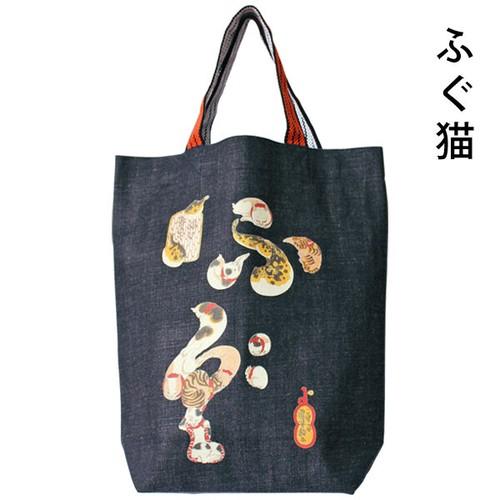 歌川国芳 浮世絵 美人画 一閑張り バッグ かごバッグ