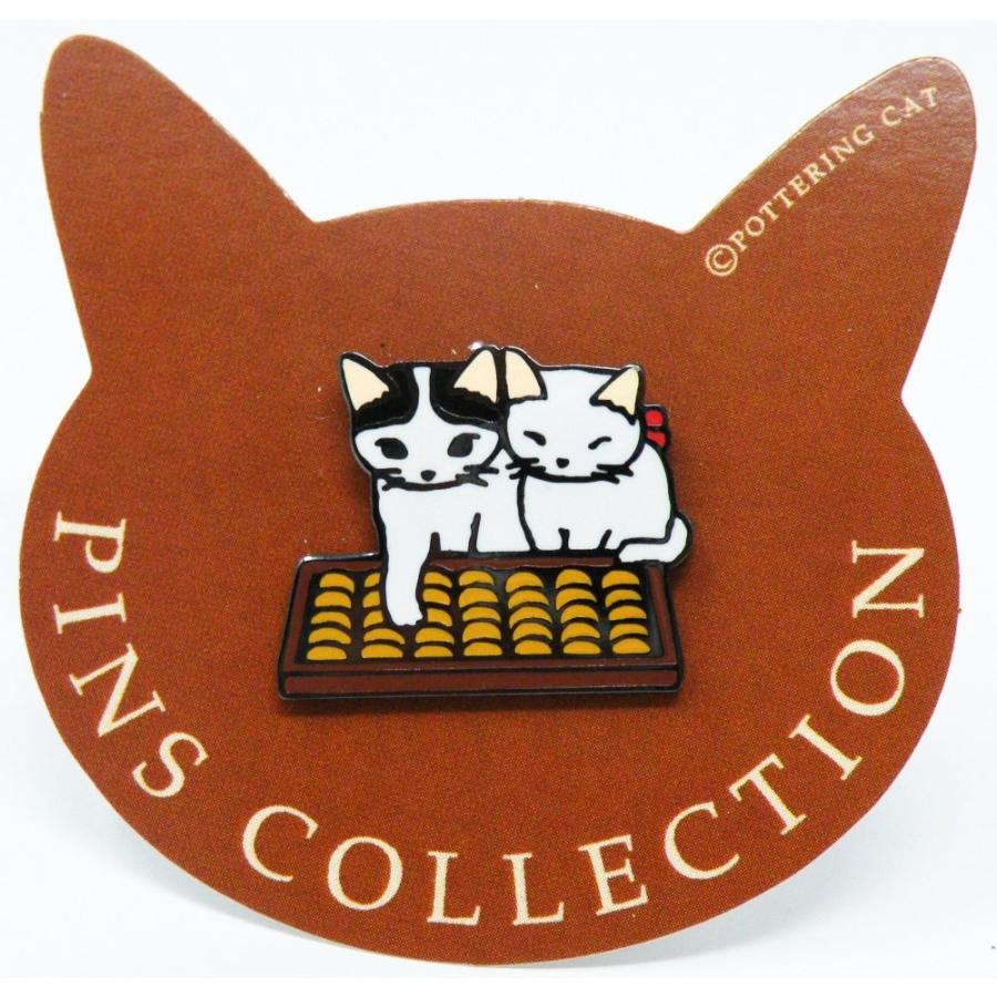 ポタリングキャット ピンズ そろばん ピンバッジ ピンブローチ グッズ