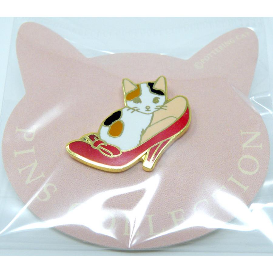 ポタリングキャット ピンズ 靴 ピンバッジ ピンブローチ グッズ 猫雑貨