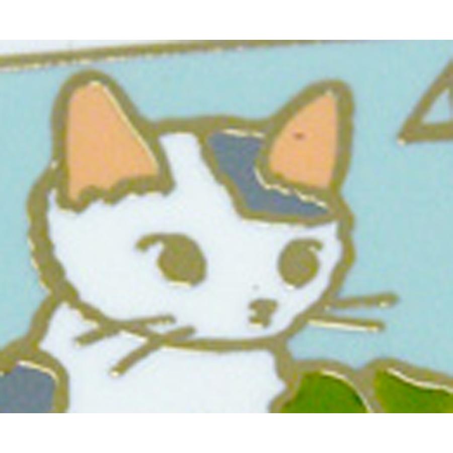 ポタリングキャット ピンズ 四葉のクローバー ピンバッジ ピンブローチ