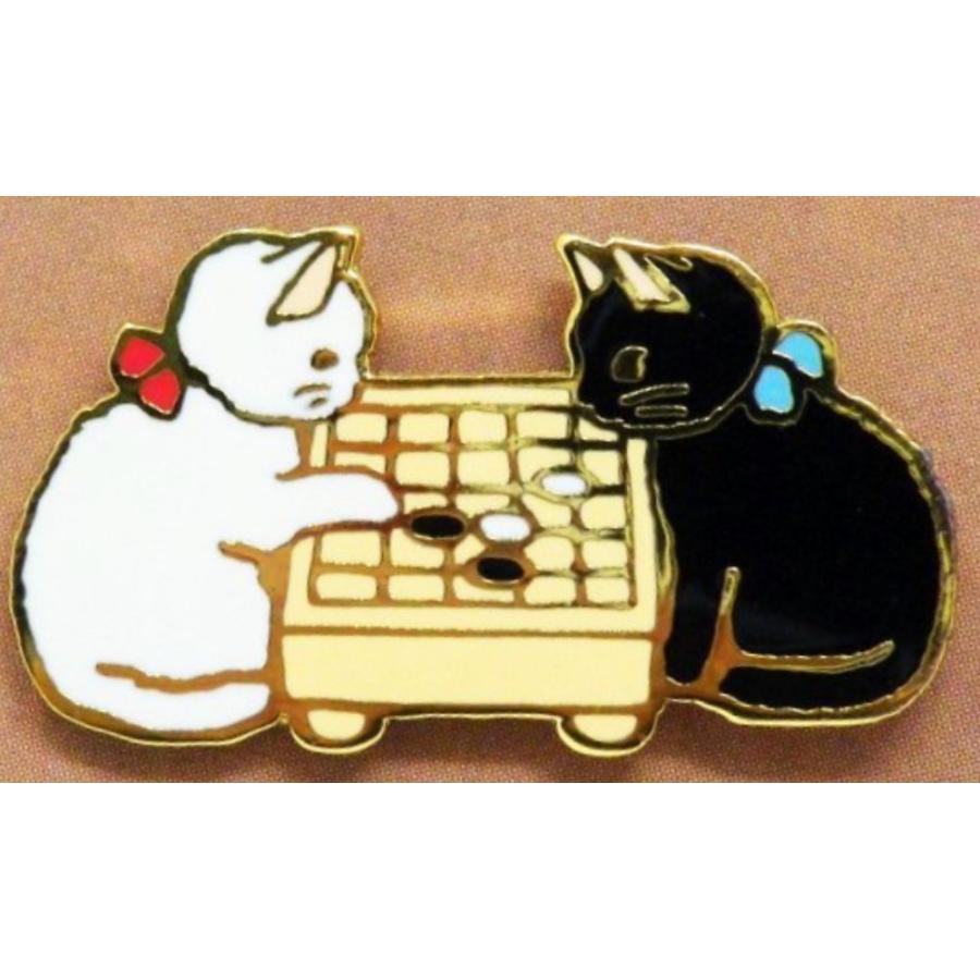 ポタリングキャット ピンズ 囲碁 ピンバッジ ピンブローチ