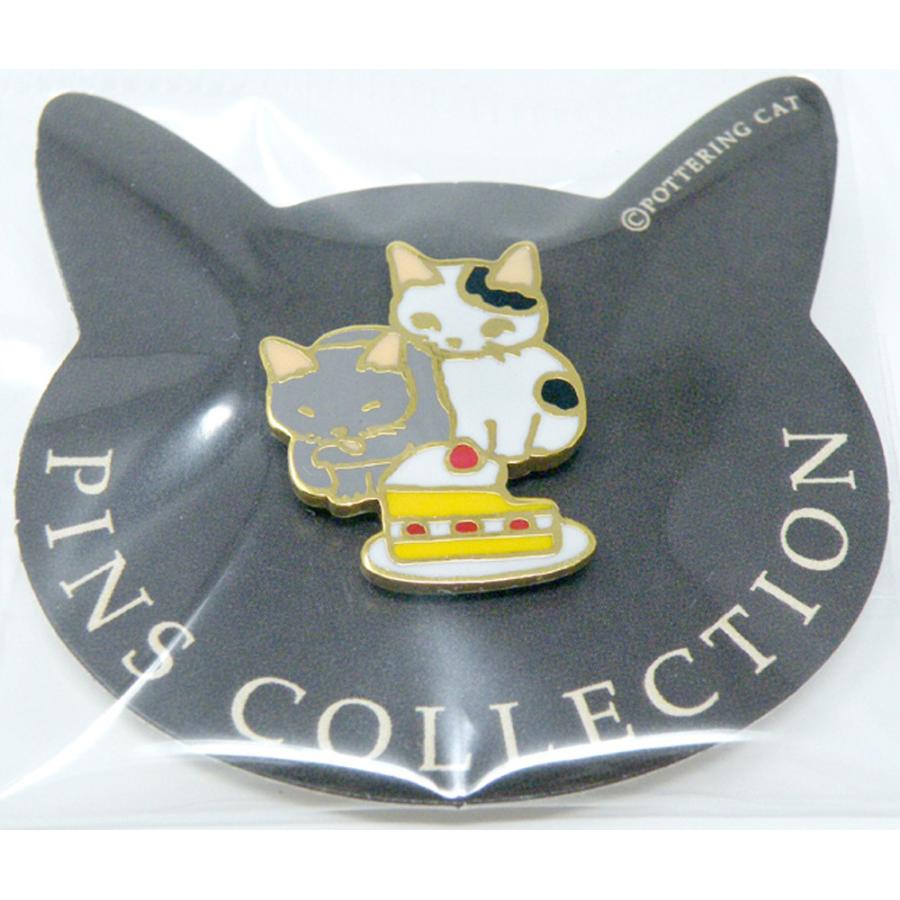 ポタリングキャット ピンズ ショートケーキ ピンバッジ ピンブローチ