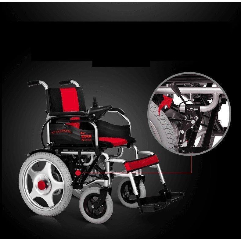 折り畳み式 電動 車椅子 老人 身体障害者 全自動代走車 スマート 四輪車 安全 父の日 安定 操作簡単 便利 看護 最適 旅行 療養 6
