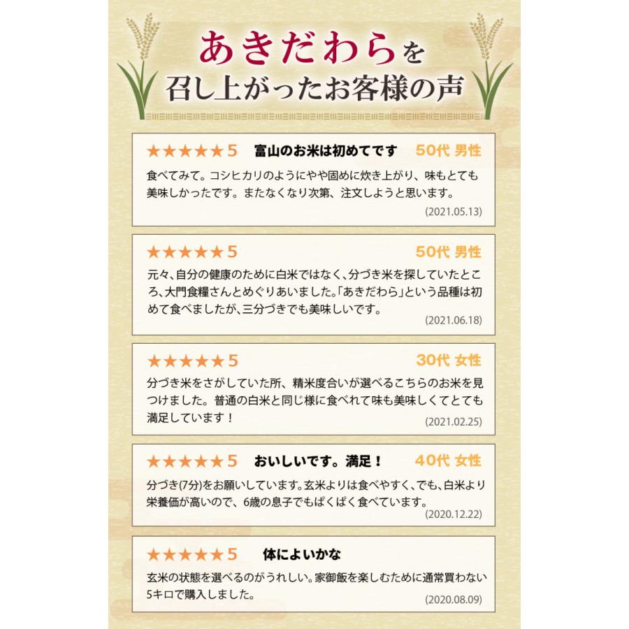 お米 ギフト 米 お試し1袋 (300g 約2合) あきだわら 富山県産 300グラム 令和5年産 精米 送料無料 メール便 グルメ食品｜oozora｜04