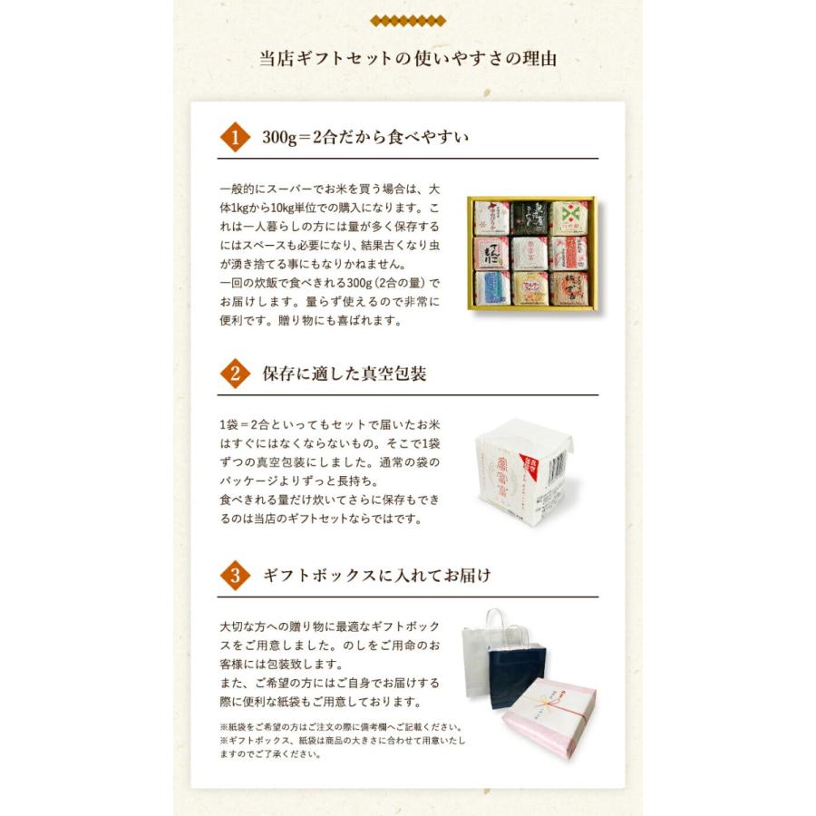 お米 ギフト 米 (2合×12袋) 300g 富山米食べ比べギフトセット 富山県産 令和7年産 米 食べ比べ 白米 精米 コシヒカリ てんたかく 富富富 入学祝い プレゼント