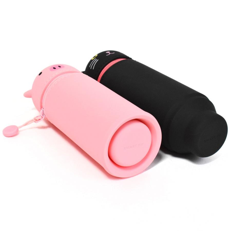 ペンケース リヒトラブ Lihit Lab スタンドペンケース アニマル かわいい おしゃれ 立つ ファッションデザイナー シリコン ブランド 動物