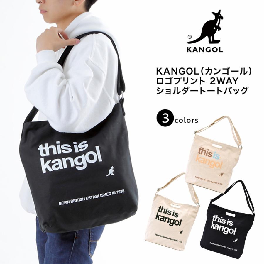 ショルダーバッグ トートバッグ カンゴール KANGOL メンズ レディース 帆布 大きめ A4 斜めがけ ブランド おしゃれ 大容量 2way｜opabinia