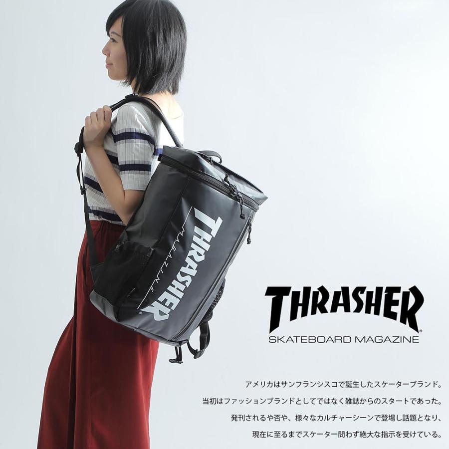 リュック リュックサック THRASHER スラッシャー ボックスリュック TOP OPEN  バックパック レディース メンズ THRTP505｜opabinia｜03