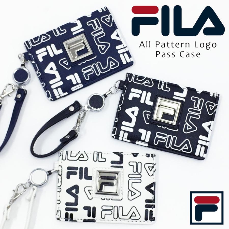 定期入れ パスケース フィラ Fila Icカードケース リール付き メンズ レディース おしゃれ ブランド 総柄ロゴ Fims 0142 N2 Opabinia 通販 Yahoo ショッピング