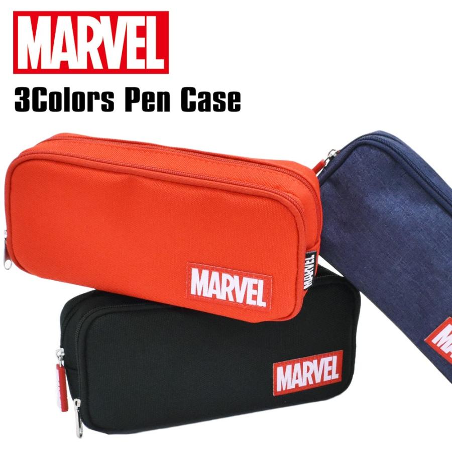 ペンケース マーベル Marvel 筆箱 ポーチ おしゃれ ブランド 大容量 男子 女子 小学校 中学 高校 2ルーム 絶品