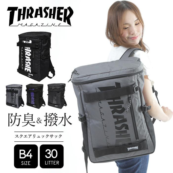 リュック スラッシャー 大容量 Thrasher レディース リュックサック 30l レディース メンズ 黒 大容量 メンズ