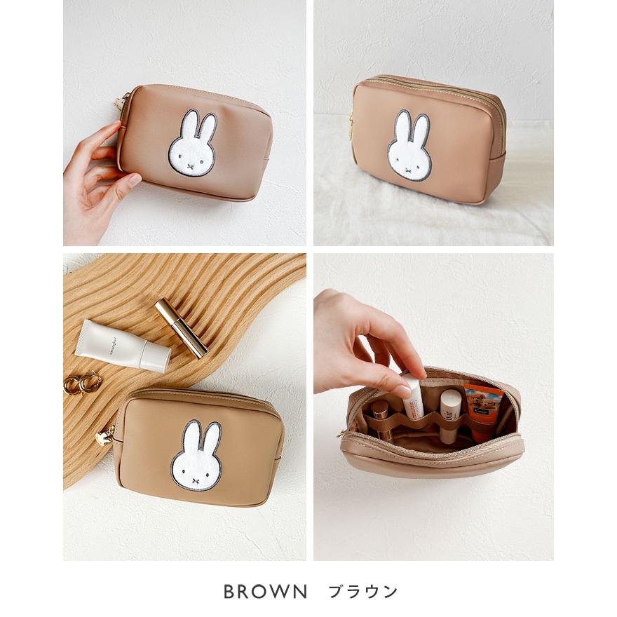 ポーチ コスメポーチ miffy フェイスシリーズ ティッシュポーチ ティッシュ ティッシュケース ファスナー 韓国 淡色 アイボリー レディース 女の子｜opabinia｜12