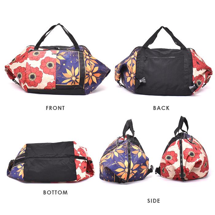 即出荷 トートバッグ リュックサック 鞄 大きめ ボストンバッグ レディース Syabon シャボン 横 2way おしゃれ 軽量 肩掛け 柄 B 7224 旅行 Honeymoon Style