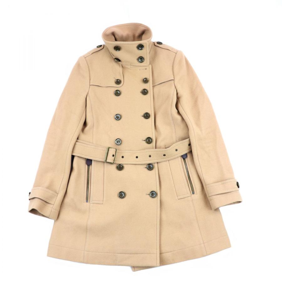 バーバリーブリット Burberry Brit カシミヤ混 ウール トレンチコート ベルト付き レディース 42 ベージュ C1 オパールヤフーショッピング店 通販 Yahoo ショッピング