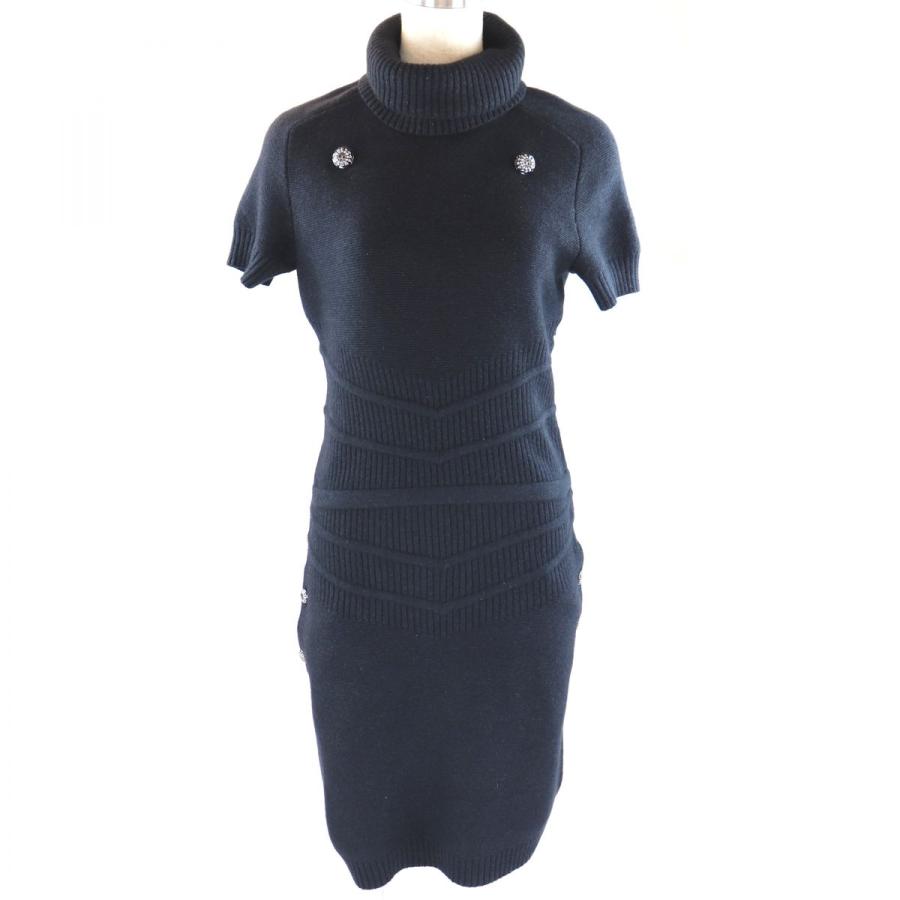訳ありセール格安 シャネル 08a タートルネック 半袖ニットワンピース レディース 36 黒 カシミア混 ココマークボタン Chanel オパールヤフーショッピング店 通販 Yahoo ショッピング ランキング入賞商品 Newmatic Ae