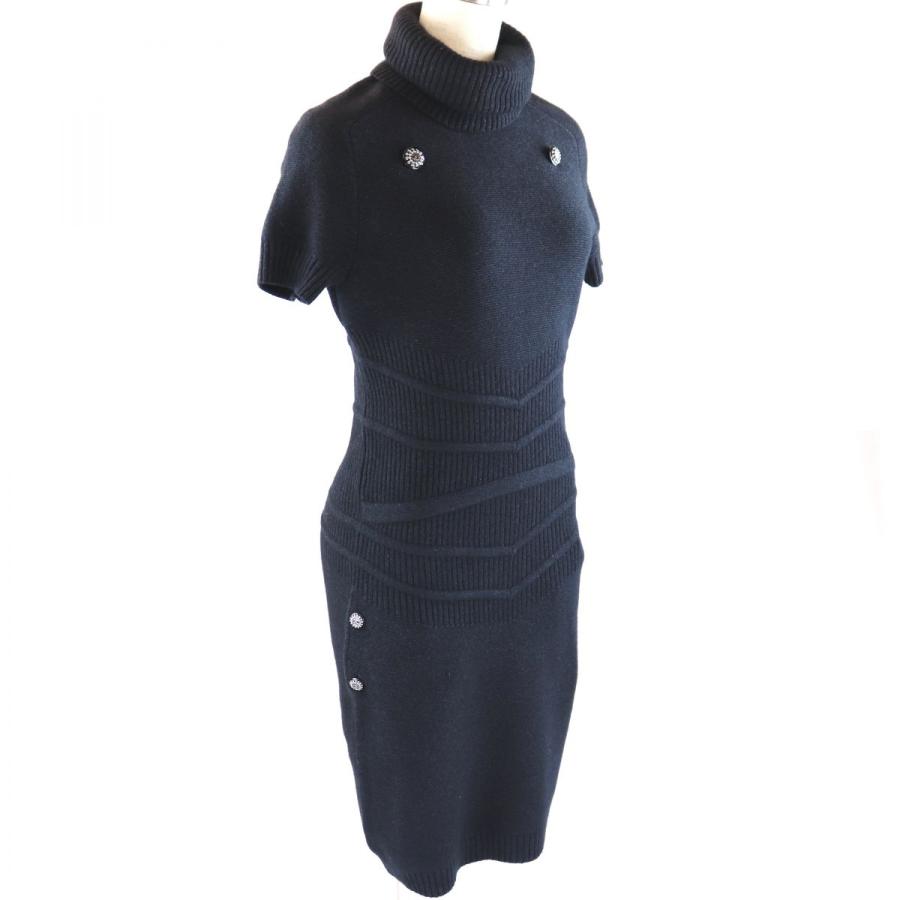 再入荷1番人気 シャネル 08a タートルネック 半袖ニットワンピース レディース 36 黒 カシミア混 ココマークボタン Chanel オパールヤフーショッピング店 通販 Yahoo ショッピング 最も優遇 Clinicagastroservice Com Br