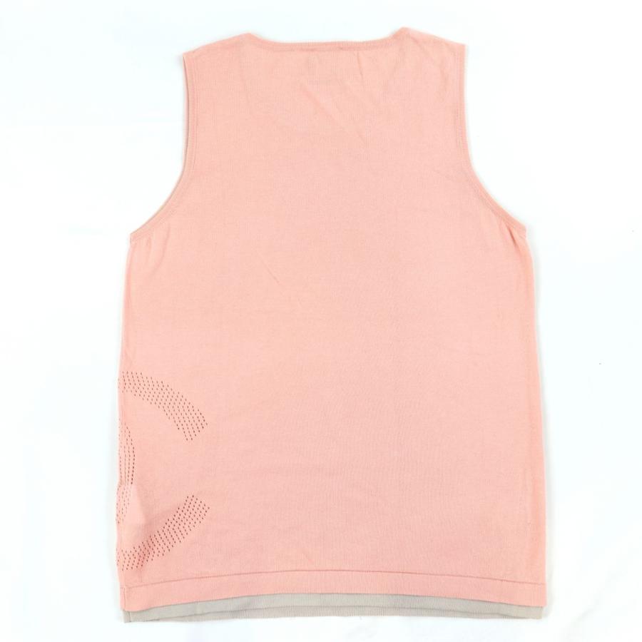 シャネル スポーツ 08c ノースリーブニットトップス レディース 42 ピンク タンクトップ ココマーク Chanel Sports 111 111 オパールヤフーショッピング店 通販 Yahoo ショッピング