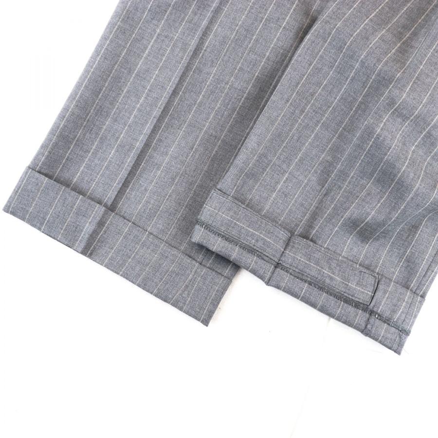 新品同様 リングヂャケット ストライプ シングルスーツ ウール グレー