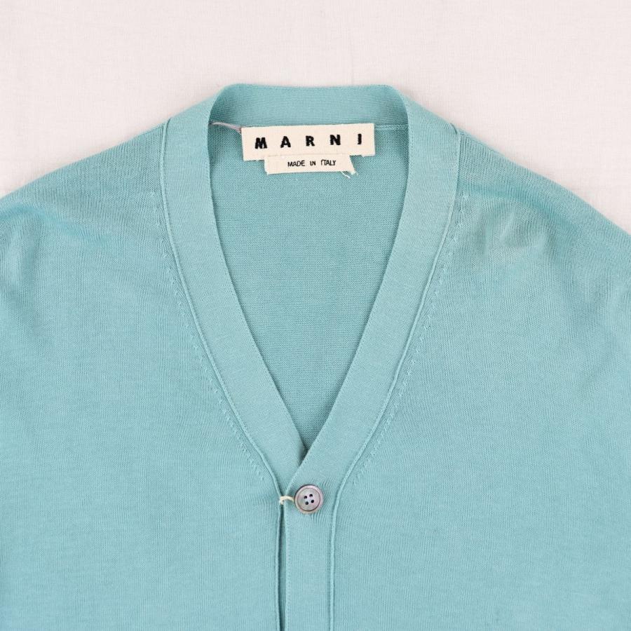 マルニ 17ss カラーブロック ニットカーディガン メンズ 水色 黒 ネイビー 52 美品 コットン Marni G2 オパールヤフーショッピング店 通販 Yahoo ショッピング