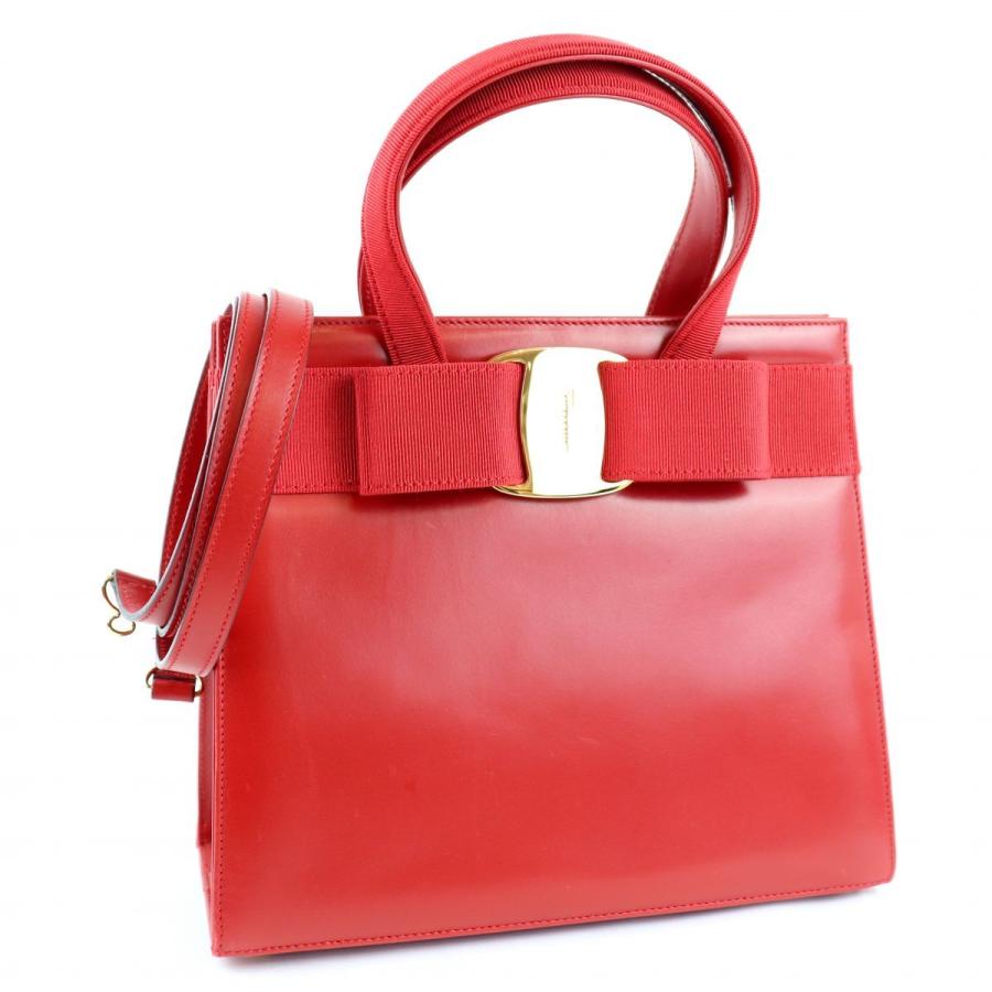 100 本物保証 フェラガモ ヴィンテージ ヴァラリポン 2way レザーショルダーバッグ ハンド 赤 ゴールド Vintage Salvatore Ferragamo M2 142 早割クーポン Brivanbiotech Com