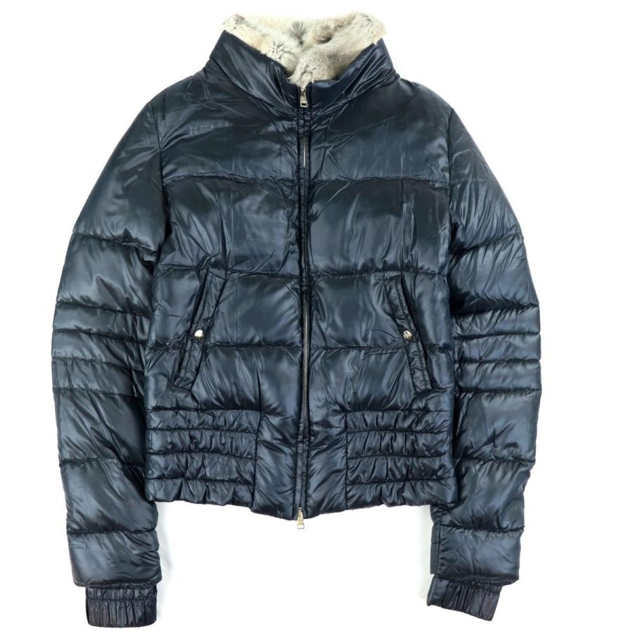 ヘルノ ファー付き ダウンジャケット レディース ダークグリーン 40 ラビットファー ダブルジップ Herno I3 オパールヤフーショッピング店 通販 Yahoo ショッピング